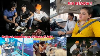 Making Chicken in Jungle At 2AM😱  Mcleodganj Vlog [upl. by Llebiram]