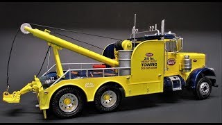 AMT Peterbilt 359 Wrecker 125 Scale Model Kit Build Review AMT1133 [upl. by Bello729]