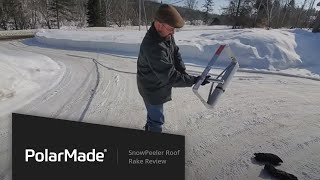 SnowPeeler Roof Rake Review from a New User [upl. by Byran563]