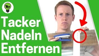 Heftklammern Entfernen ✅ULTIMATIVE ANLEITUNG Wie Tackernadeln amp Tackerklammern mit Enthefter Lösen [upl. by Ru952]