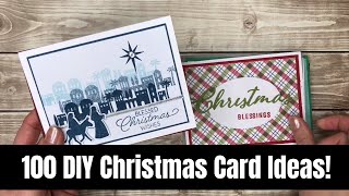 100 DIY Christmas Card Ideas You Can Make [upl. by Ingvar841]