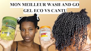 MON MEILLEUR WASH AND GOCHEVEUX CRÉPUS TYPE 4  GEL ECO STYLER VS CANTU [upl. by Lehcor]