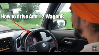 How to Drive Maruti Suzuki WagonR ZXI Automatic  AMT 2020 How to drive 12 Amt carINDER CANADA [upl. by Kinnard]