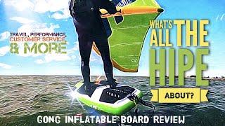 Gong HIPE Review Inflatable Wingfoil Board [upl. by Rellek585]