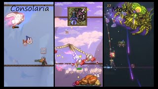 Terraria Consolaria Mod All Bosses [upl. by Aisyram733]