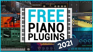 The 6 Best FREE Piano VST Plugins Every Producer NEEDS in 2021 [upl. by Fording]