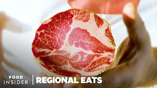 How Capocollo Gabagool Is Made In Italy  Regional Eats  Food Insider [upl. by Hinda711]