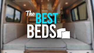 5 AWESOME VAN BEDS 🛏 For Comfy Van Conversions  How to Build a Camper Bedroom 🚐 [upl. by Barnaby]