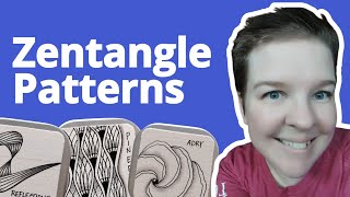 9 Easy Zentangle Patterns for Beginners  Freeform 1 [upl. by Nuncia]