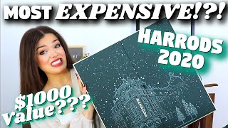 I Spent 375 on a Luxury Beauty Advent Calendar  Harrods of London 2020 Advent Calendar Unboxing [upl. by Nekcarb]