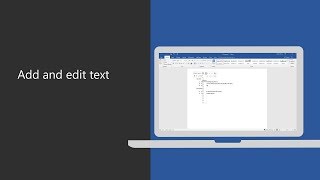 Add and edit text in Microsoft Word [upl. by Kippar]