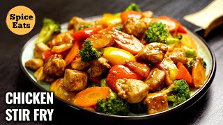 CHICKEN STIR FRY RECIPE  QUICK AND EASY CHICKEN STIR FRY  STIR FRY CHICKEN [upl. by Atteragram]