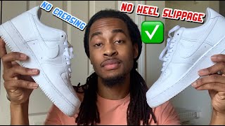 HOW TO LACE AIR FORCE ONES LOW AVOID CREASING [upl. by Onitnatsnoc]