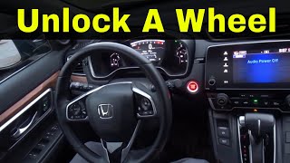 How To Unlock A Push To Start Steering WheelDriving Tutorial [upl. by Aicelaf133]