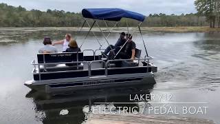 Pedal  Electric Pontoon Boat [upl. by Daniel]