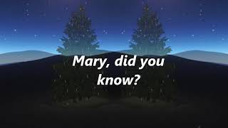 Pentatonix  Mary Did You Know Lyrics [upl. by Hodess935]