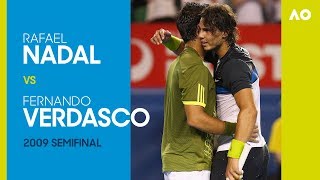 Rafael Nadal v Fernando Verdasco  Australian Open 2009 Semifinal  AO Classics [upl. by Sikes]