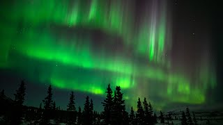 Northern Lights Night Amazing Alaska Aurora Borealis Mesmerizing Corona 4K UHD TimeLapse [upl. by Etem19]