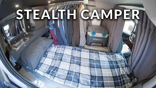 Ultimate Stealth Camper Van Tour  Nissan NV200 SelfConverted Build Walkthrough [upl. by Cirtap]