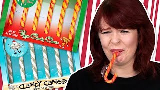 Irish People Try Weird Candy Canes [upl. by Anawyt682]