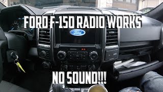 Ford F150 Radio Works  No SoundAudio  How to Fix [upl. by Avron]