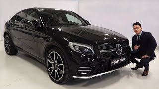 2018 Mercedes AMG GLC Coupe 4MATIC  FULL Review GLC43 Start Up Drive Interior Exterior [upl. by Firooc]