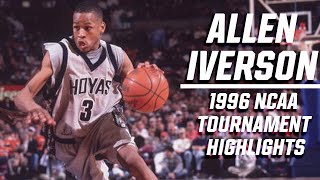 Allen Iverson 1996 NCAA tournament highlights [upl. by Eeclehc272]