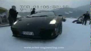 Reiter Lamborghini Gallardo Strada Goes Skiing [upl. by Ahgiel]