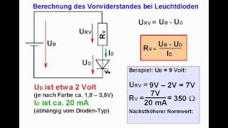 ELEKTRONIKTUTORIAL 07 Leuchtdioden LEDs [upl. by Wilhelmine]