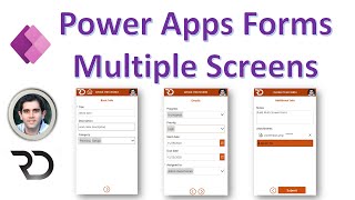 Multiple Screen Form Control in Power Apps [upl. by Amoakuh]