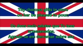 Hino Nacional Britânico  British National Anthem ENPT letras [upl. by Philina551]