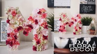 DIY Floral Letter Super EASY amp CHEAP [upl. by Fields536]