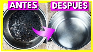 👉MIRA QUÉ TRUCO ▶ CÓMO QUITAR EL QUEMADO DE UNA OLLA POR DENTRO SIN RASPAR ¡Con SOLO 1 PRODUCTO😃 [upl. by Krishnah632]