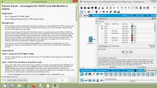 355 Packet Tracer  Investigate the TCPIP and OSI Models in Action [upl. by Yatnod]