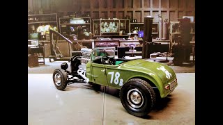 29 Ford Model A Roadster Rat Rod 2n1 125 Scale Model Kit Build Review Revell 854463 [upl. by Renelle]