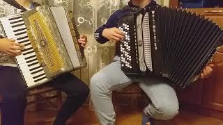 Zapada zmrok piękna pieśń na dwa akordeony Duet akordeonowy 🎹🙂 [upl. by Dodi]