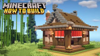 Minecraft How To Build A Japanese Ramen Shop Restaurant [upl. by Ailecec]