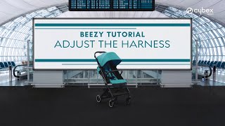 How to Adjust the Stroller Harness  Beezy Buggy  CYBEX [upl. by Anissej]