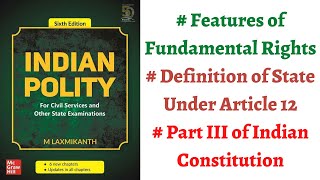 V17 Fundamental Rights Features Definition of State in Article 12 Indian Polity by M Laxmikanth [upl. by Amer]