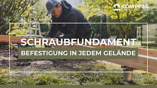 Schraubfundament fürs Gartenhaus  Die elegante Fundamentlösung [upl. by Sandi46]