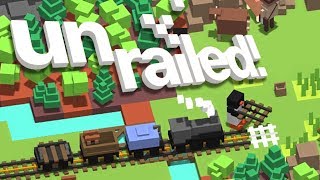 UNRAILED  OUR TRAIN IS OUT OF TRACK 4 Player Gameplay [upl. by Murdoch]