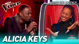 Fantastic ALICIA KEYS covers in The Voice [upl. by Joashus468]