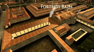 Animation of ancient Roman Fort in Caerleon Wales [upl. by Omsare]