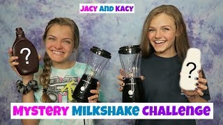 Mystery Milkshake Challenge  Jacy and Kacy [upl. by Fawcette]