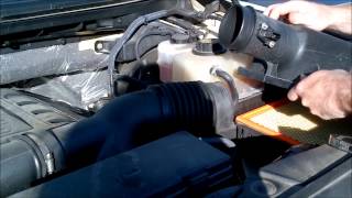 How To  Ford F150 Air Filter Change  Replacement [upl. by Rehttam57]