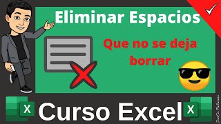 😎 Eliminar ESPACIOS en Excel de números o textos Shorts [upl. by River]