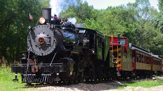 Mikado Steam Locomotive 30 on the Texas State Railroad [upl. by Groome]