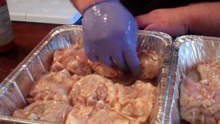 Add Dry Rub To Chicken for BBQ Chicken Recipe [upl. by Pricilla]