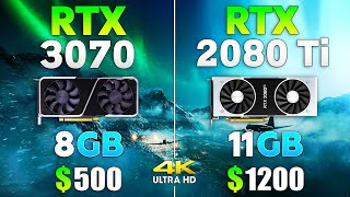 RTX 3070 vs RTX 2080 Ti  Test in 8 Games [upl. by Royal]