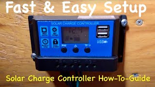 How to setup a basic Solar Charge Controller  Quick Guide amp Menu overview [upl. by Myrtice]